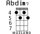 Abdim7 para ukelele - versión 2