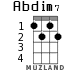 Abdim7 para ukelele - versión 1