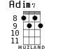 Adim7 para ukelele - versión 3