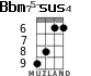 Bbm75-sus4 para ukelele - versión 4