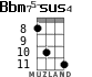 Bbm75-sus4 para ukelele - versión 5
