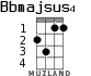 Bbmajsus4 para ukelele - versión 2