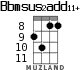 Bbmsus2add11+ para ukelele - versión 5