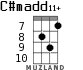C#madd11+ para ukelele - versión 4