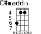C#madd13- para ukelele - versión 3