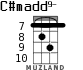 C#madd9- para ukelele - versión 5