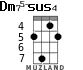 Dm75-sus4 para ukelele - versión 4