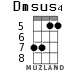 Dmsus4 para ukelele - versión 5