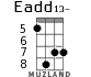 Eadd13- para ukelele - versión 5