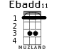 Ebadd11 para ukelele - versión 2
