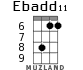 Ebadd11 para ukelele - versión 3