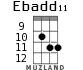 Ebadd11 para ukelele - versión 4
