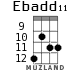 Ebadd11 para ukelele - versión 5