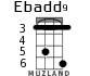 Ebadd9 para ukelele - versión 2
