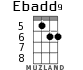 Ebadd9 para ukelele - versión 3