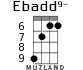 Ebadd9- para ukelele - versión 5