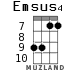 Emsus4 para ukelele - versión 5