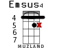 Emsus4 para ukelele - versión 8