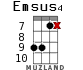 Emsus4 para ukelele - versión 10