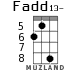 Fadd13- para ukelele - versión 5