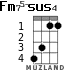 Fm75-sus4 para ukelele - versión 2