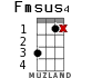 Fmsus4 para ukelele - versión 9