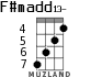 F#madd13- para ukelele - versión 2