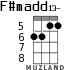 F#madd13- para ukelele - versión 3