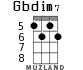 Gbdim7 para ukelele - versión 2