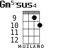 Gm5-sus4 para ukelele - versión 5