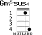 Gm75-sus4 para ukelele - versión 2