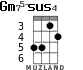 Gm75-sus4 para ukelele - versión 3