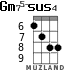 Gm75-sus4 para ukelele - versión 5