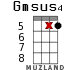 Gmsus4 para ukelele - versión 16